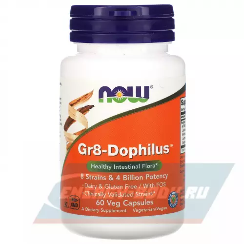  NOW FOODS Gr8-Dophilus 60 веган капсул