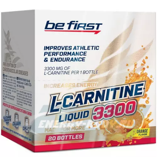 L-Карнитин Be First L-Carnitine Liquid 3300 mg Апельсин, 20 х 25 мл