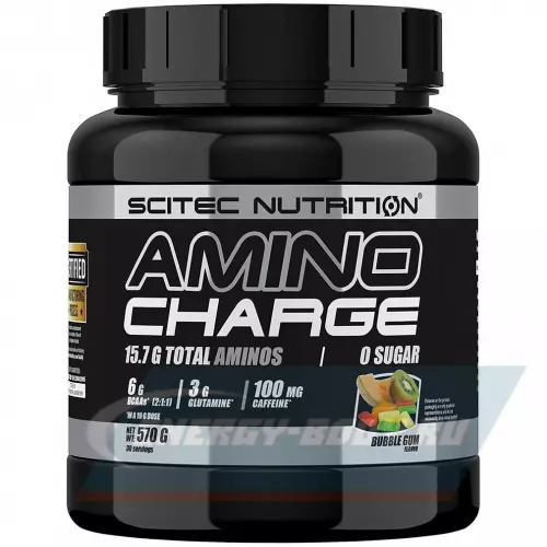 Аминокислотны Scitec Nutrition Amino Charge Бабл гам, 570 г