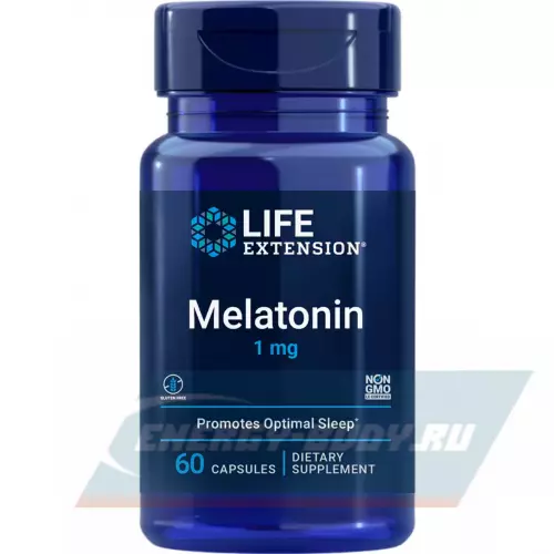  Life Extension Melatonin 1 mg 60 капсул