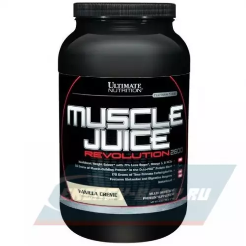 Гейнер Ultimate Nutrition Muscle Juice Revolution 2600 Ванильный крем, 2120 г