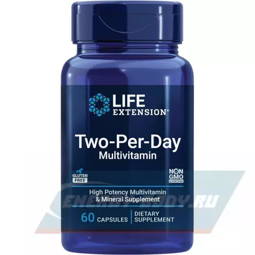  Life Extension Two-Per-Day Multivitamin 60 таблеток