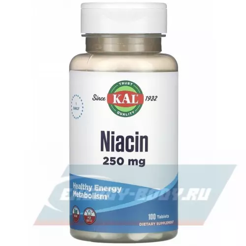  KAL Niacin 250 mg 100 таблеток