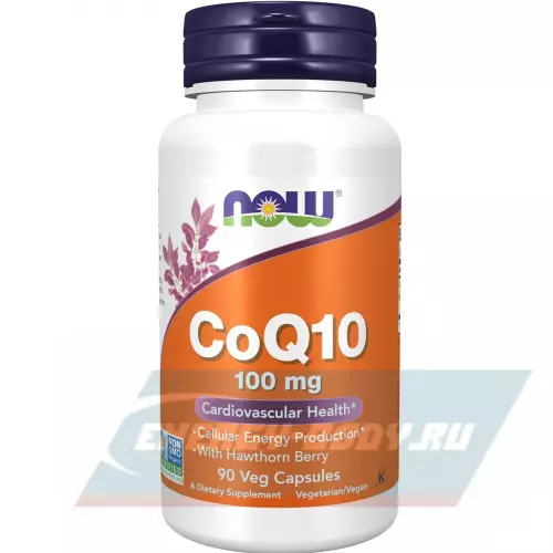  NOW FOODS CoQ10 100 mg – Кофермент Q10 90 веган капсул