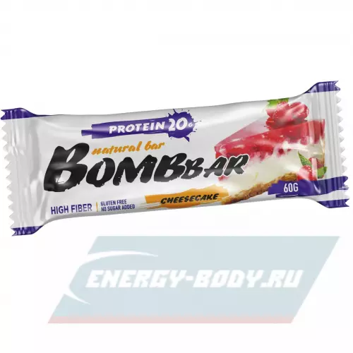 Батончик протеиновый Bombbar Protein Bar Малиновый чизкейк, 60 г