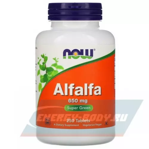  NOW FOODS Alfalfa 650 мг 250 таблеток