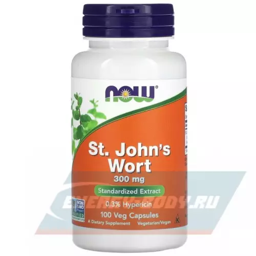  NOW FOODS St. John's Wort 300 mg 100 веганских капсул