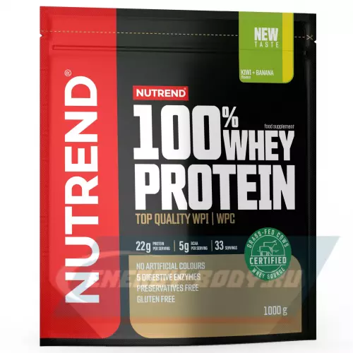  NUTREND 100% WHEY PROTEIN Киви-банан, 1000 г