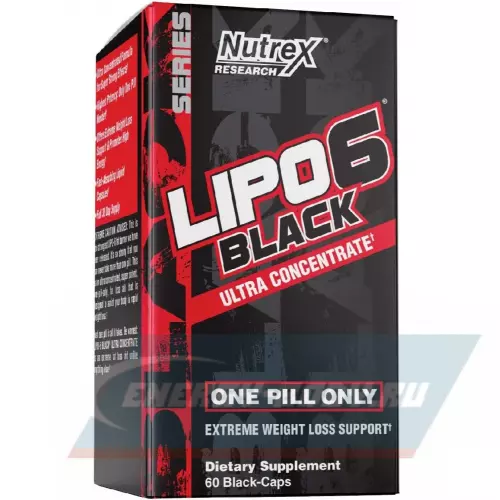  NUTREX Lipo-6 Black Extreme Weight Loss Support ultra concentrate AMZ 60 капсул