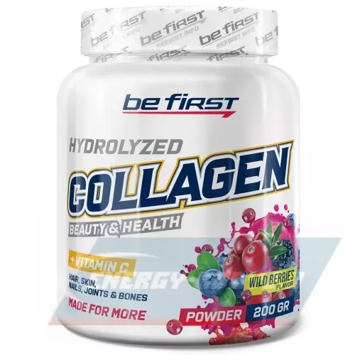 COLLAGEN Be First Collagen + vitamin C powder (коллаген с витамином С) Лесные ягоды, 200 г