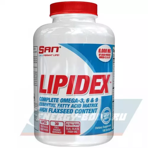 Omega 3 SAN Lipidex 180 капсул