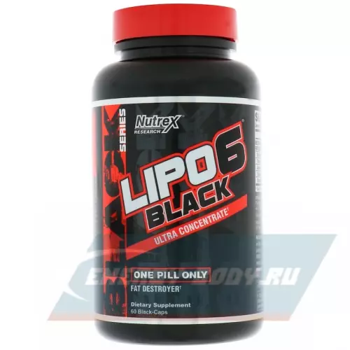  NUTREX Lipo-6 Black Ultra Concentrate (+Yohimbine) 60 капсул