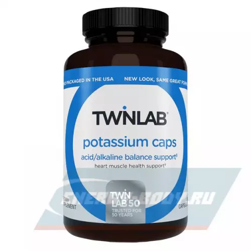 Минералы Twinlab Potassium Caps 99 mg 90 капсул