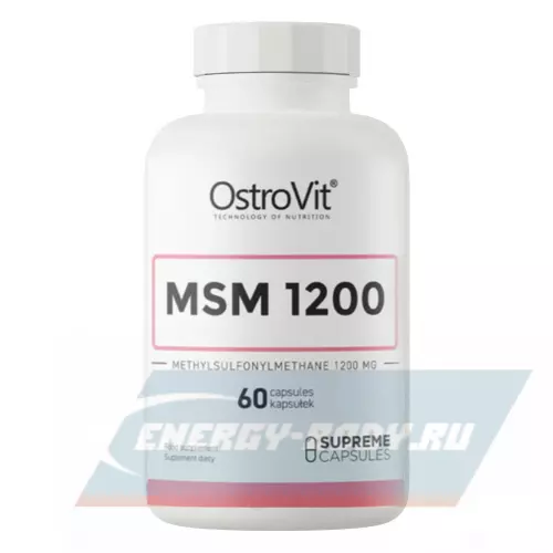 Суставы, связки OstroVit MSM 1200 mg 60 капсул