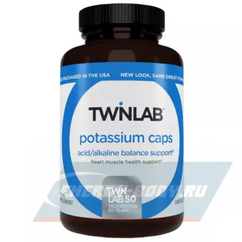 Минералы Twinlab Potassium Caps 99 mg 90 капсул