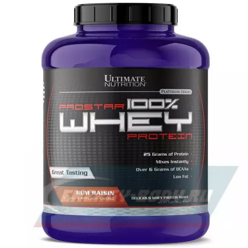  Ultimate Nutrition Prostar Whey Ром - изюм, 2390 г