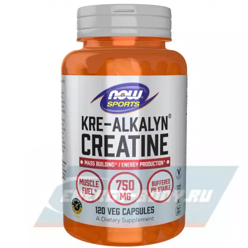  NOW FOODS Kre-Alkalyn Creatine 750 mg 120 веган капсул