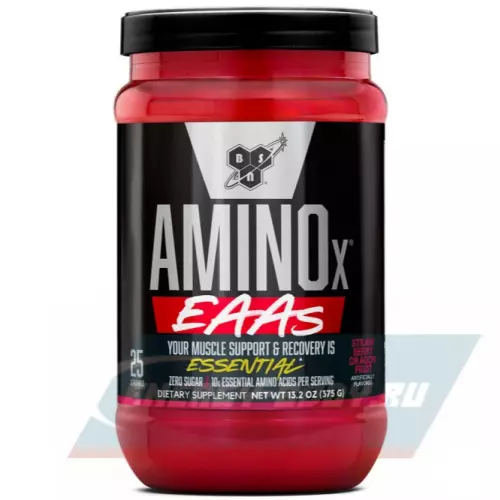 Аминокислотны BSN Amino X EAAs Клубника - Питахайя, 375 г