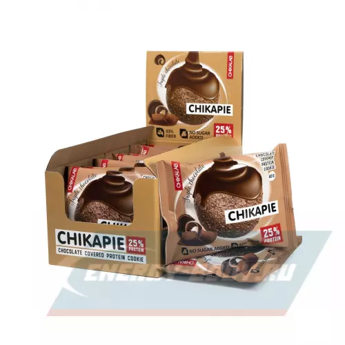 Батончик протеиновый Chikalab ChikaPie Тройной шоколад, 9 x 60 г