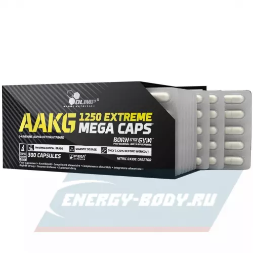 Аминокислотны OLIMP AAKG 1250 EXTREME MEGA CAPS 300 капсул