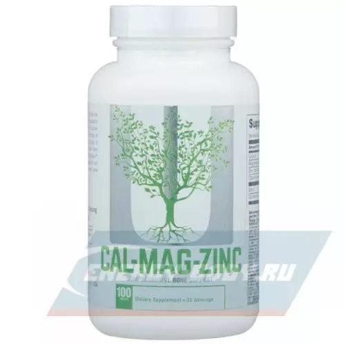  UNIVERSAL NUTRITION Calcium Zinc Magnesium Нейтральный, 100 таблеток