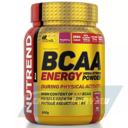 ВСАА NUTREND BCAA Energy MEGA Strong Power 4:1:1 Малина, 500 г