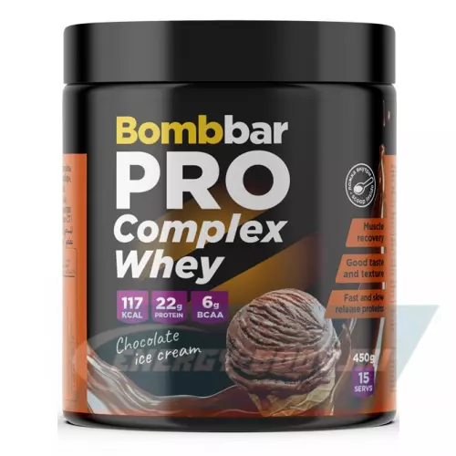  Bombbar Pro Complex Whey Шоколадный пломбир, 450 г