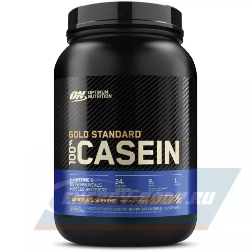  OPTIMUM NUTRITION 100% Casein Gold Standard Элитный шоколад, 850 г