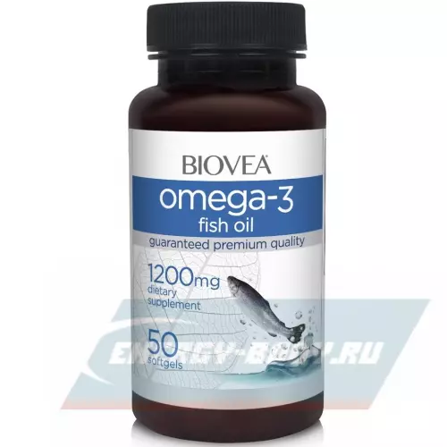 Omega 3 Biovea Omega-3 1200 мг 50 капсул