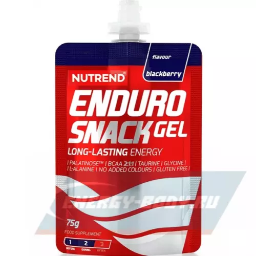 Энергетический гель NUTREND EnduroSnack Ежевика, саше 75 г