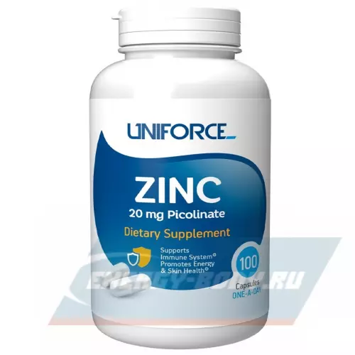  Uniforce Zinc 20 mg 100 капсул