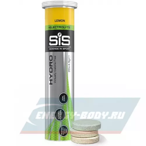  SCIENCE IN SPORT (SiS) GO Hydro Tablet 20s Лимон, 6 x 20 таблеток