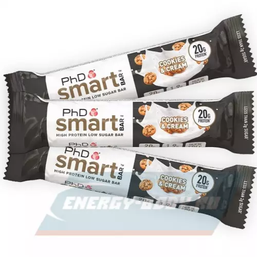 Батончик протеиновый PhD Nutrition Smart Bar Печенье и Сливки, 3 x 20 г