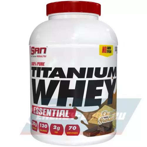  SAN 100% Pure Titanium Whey Шоколадный крекер, 2240 г