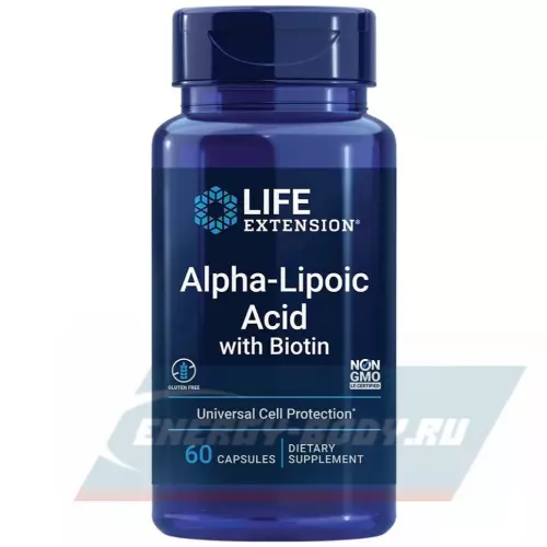  Life Extension Alpha-Lipoic Acid with Biotin 60 капсул