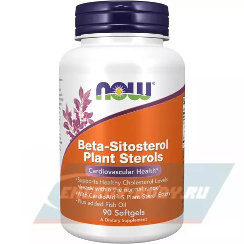  NOW FOODS Beta-Sitosterol Plant 90 гелевых капсул