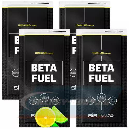  SCIENCE IN SPORT (SiS) Beta Fuel Лимон-Лайм, 4 x 84 г