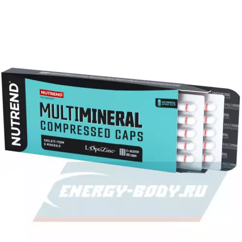  NUTREND MULTIMINERAL COMPRESSED CAPS Нейтральный, 60 капсул