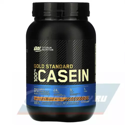  OPTIMUM NUTRITION 100% Casein Gold Standard Шоколад - Арахисовое масло, 825 г