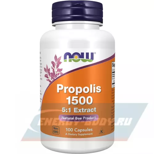  NOW FOODS Propolis 1500 mg 100 капсул