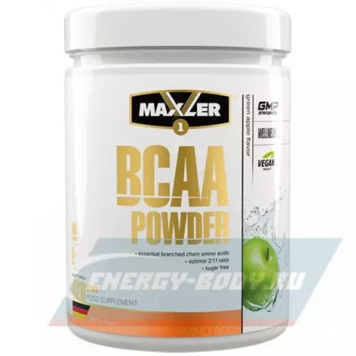 ВСАА MAXLER BCAA Powder 2:1:1 Sugar Free EU Зеленое яблоко, 420 г