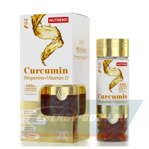  NUTREND CURCUMIN + BIOPERINE + VITAMIN D 60 капсул