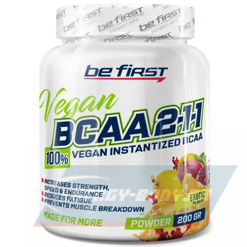 ВСАА Be First BCAA 2:1:1 Vegan powder Экзотик, 200 г