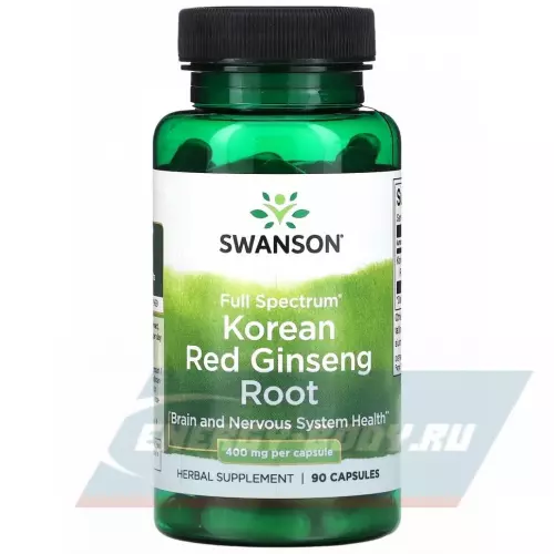  Swanson Full Spectrum Korean Red Ginseng Root 400 mg 90 капсул