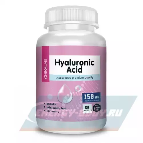 Суставы, связки Chikalab Hyaluronic Acid Нейтральный, 60 капсул