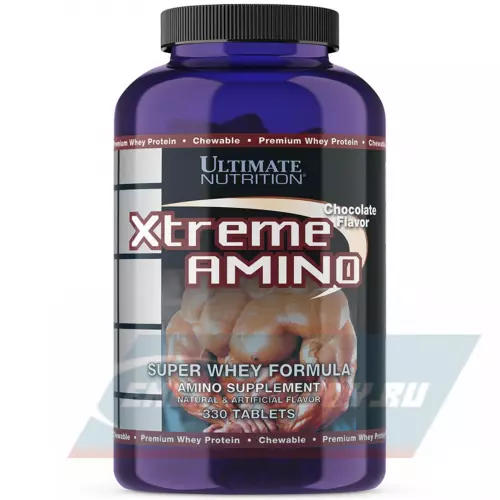 Аминокислотны Ultimate Nutrition Xtreme Amino Super Шоколад, 330 жевательных таблеток