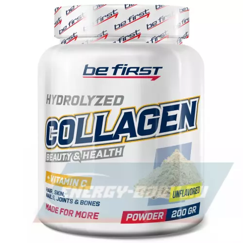 COLLAGEN Be First Collagen + vitamin C powder (коллаген с витамином С) Натуральный, 200 г