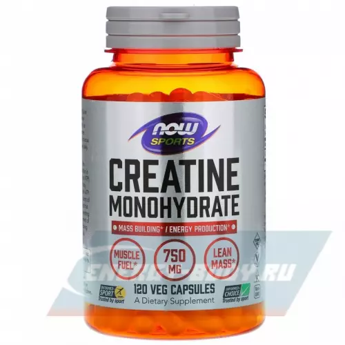  NOW FOODS Creatine 750 мг 120 капсул