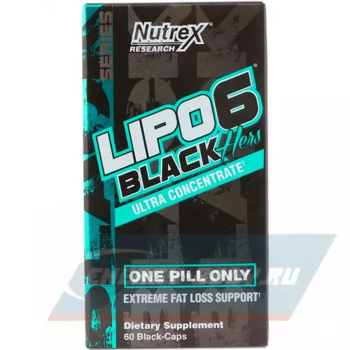  NUTREX Lipo-6 Black HERS Ultra Concentrate 60 капсул