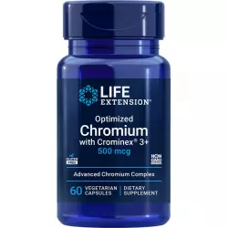 Life Extension Optimized Chromium with Crominex 3+ 500 mcg Минералы раздельные